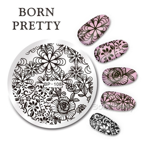 Set #10 Placas, Sello Transparente Bornpretty Y Organizador