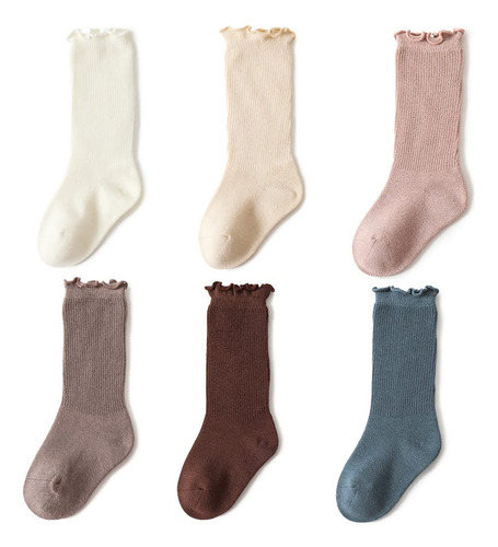 Calcetines Largos De Algodón Para Bebés Y Niñas,