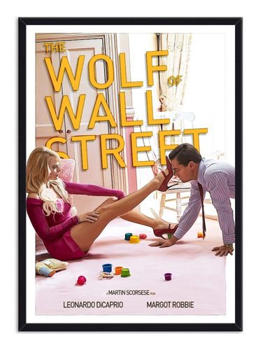 Cuadro Decorativo Póster Película Lobo De Wall Street 