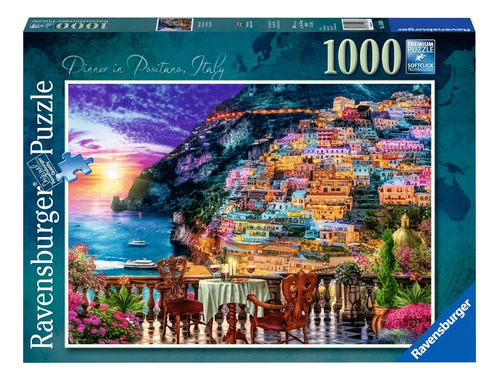 Rompecabezas Ravensburger Positano Atardecer Italia 1000 Pza