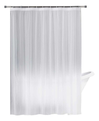 Cortina De Baño Eva 3d Semi Transparente 180x180 Cm Color Opaco Aki