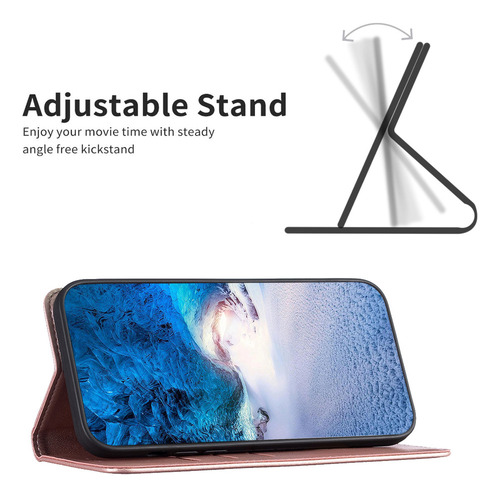 Funda Tipo Cartera Con Ranura Para Tarjetas De Piel Abatible