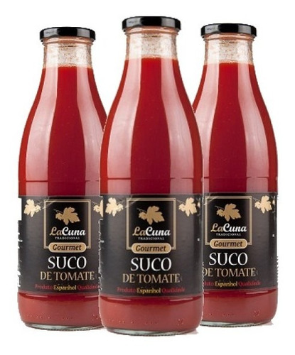 Imagem 1 de 3 de 3x Suco De Tomate Espanhol Lacuna 1 Litro