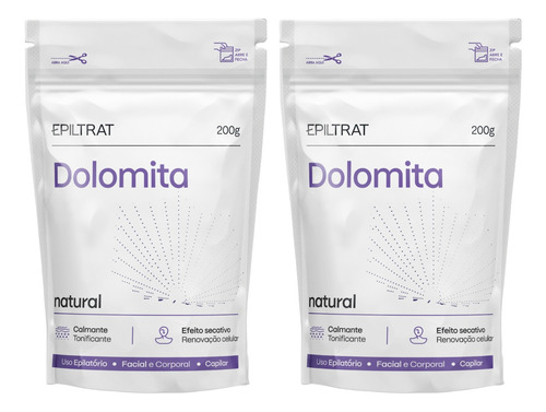 Kit 2 Dolomita Acalma Corpo Rosto Capilar Epiltrat Labotrat