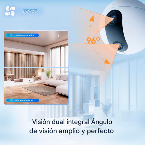 Cámara Seguridad Wifi C60p dual 2k 3mp 360 Boton Llamada