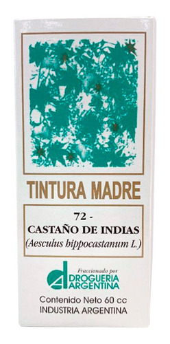 Tintura Madre Castaño De Indias X 60 Cc Drog Argentina