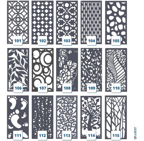 Imagen 2 de 8 de Chapa Decorativa Perforada 3000x1500x0,9 - Diseños Varios