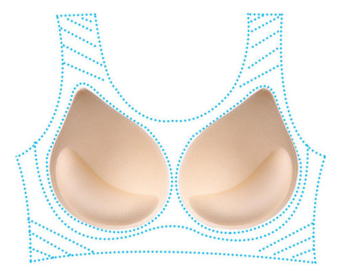 3 Pares De Bra Pads Enhancers Bikini Deportivo Removible Y