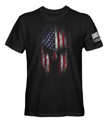 Camiseta Patriotica Espartana Estadounidense Para Hombre, Ne
