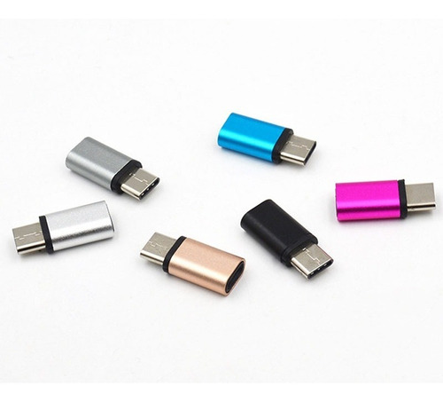 Imagen 5 de 8 de Adaptador Micro Usb A Usb Tipo C Celular Convertidor