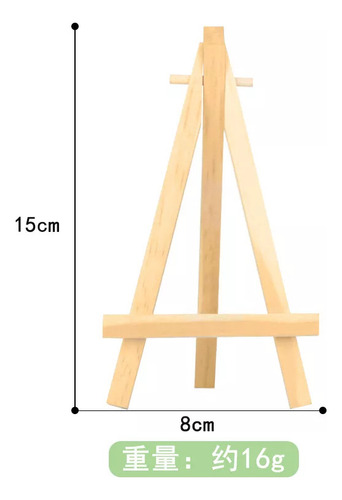 10pcs Mini Tablero De Dibujo 10 * 10cm Con Soporte De Madera