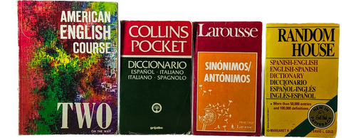 Lote De 4 Libros Idiomas Ingles, Español, Italiano