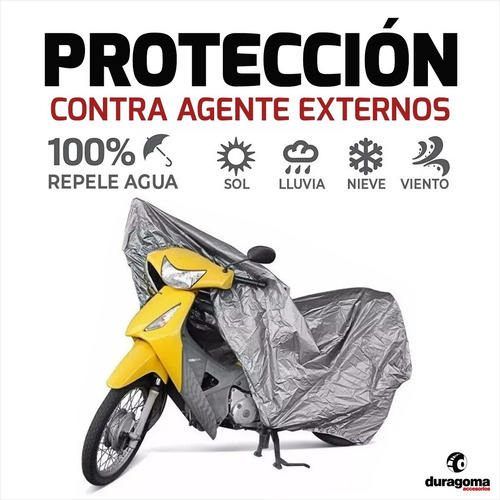 Funda Cobertor Cubre Moto Impermeable Uv Universal Talle L