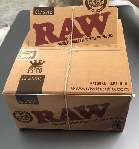 Pacote 10 Caixas Raw King Size Classic 