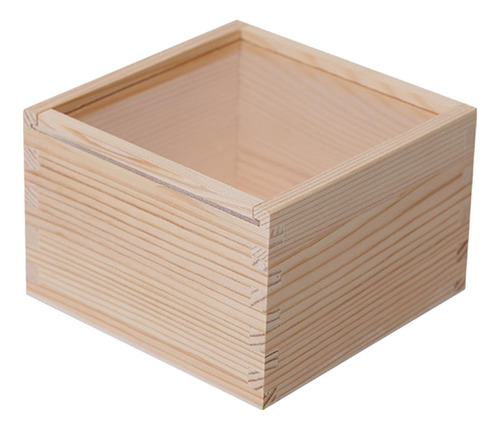 Caja De Madera Para Regalo Artesanal, Caja De 12cmx12cmx8cm