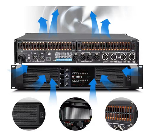 Amplificador De PotĂȘncia Fp10000q 4canais 4x1350w 10000w Top