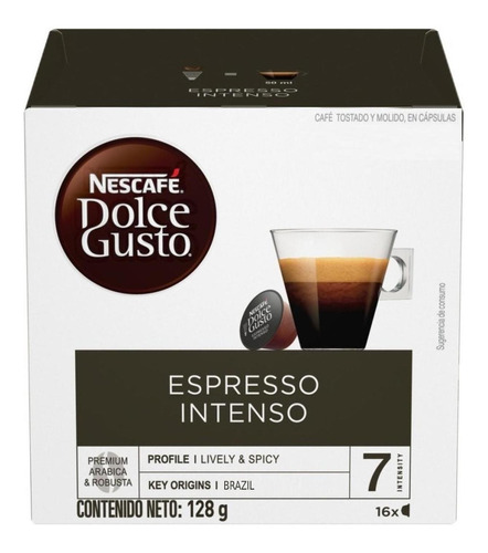 Imagen 1 de 1 de Nescafé® Dolce Gusto® Espresso Intenso X 16 Bebidas