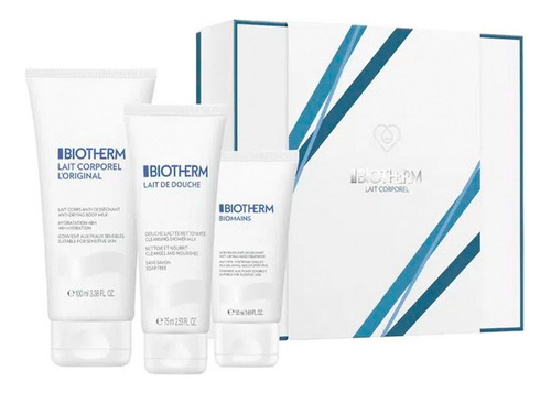 Set Biotherm Lait Corporel + Shower Milk + Soin Mains