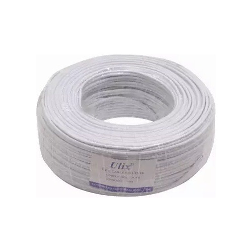 Cable Paralelo Parlante Awg Ulix Rollo 90mt 2 X 16h Blanco