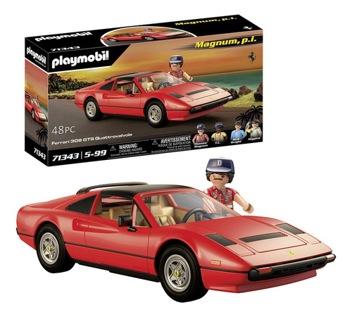 Bloques Playmobil Magnum P.i. Ferrari 308gt Vehículo Juguete