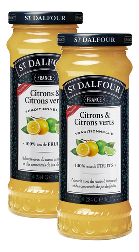 2 Geleia De Limão E Lima Sem Açúcar St. Dalfour Vidro 284g