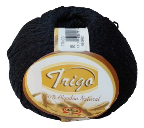 Hilaza Trigo 100% Algodón Madeja De 100 Gramos Color Negro