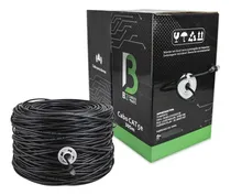 Comprar Caixa Cabo Trançado Para Cftv Alarme C5 Preto 305m Camera Cables & Parts