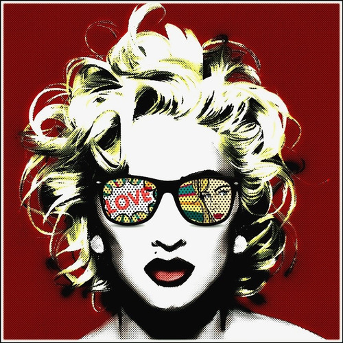Imagem 1 de 1 de Madonna Poster 60cmx60cm Pop Art