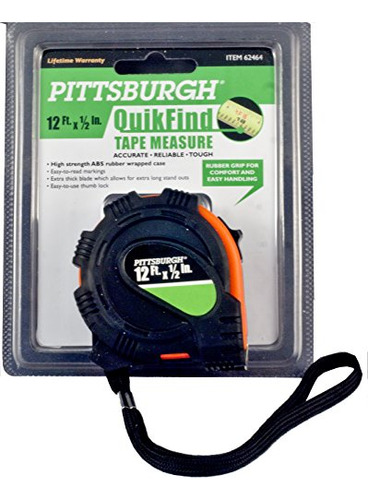 Pittsburgh Quikfind 12 Ft. X 12 In. Tape Measure