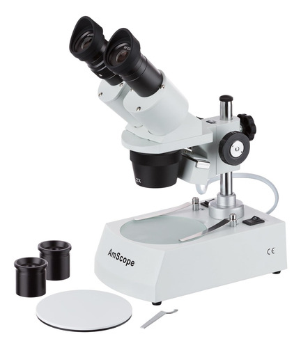 Microscopio Estéreo Binocular Frontal Amscope Se306r-pz, Ocu