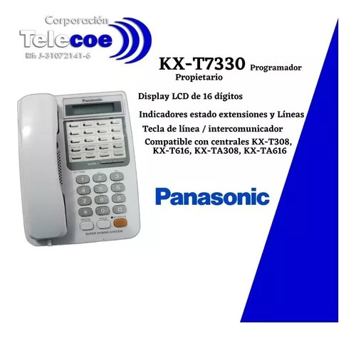Teléfono Programador Panasonic Nuevo