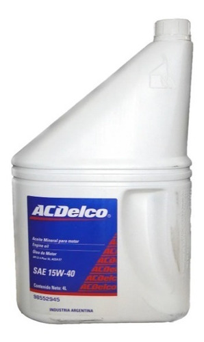 Aceite Multigrado Ac Delco 15w-40 Original Chevrolet Oferta