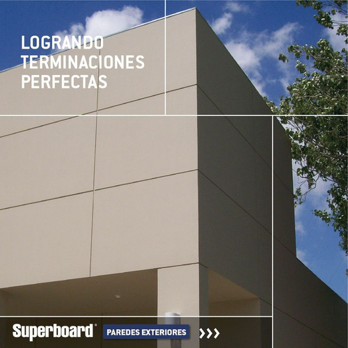 Placa Cementicia Superboard Paredes Exteriores 8 Mm