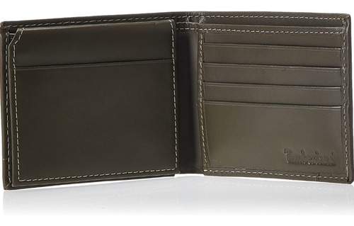 Timberland Cartera Piel Suave Carbón Passcase Color Gris Oscuro