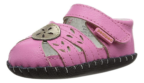 Pediped Baby-girl's Daphne Flat, Pink Champagne, Small E/4-4