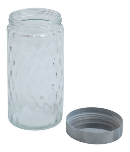 Pote Bolhas 1700ml De Vidro Com Tampa Inox Redondo - Mozcada Cor Nude Tamanho U