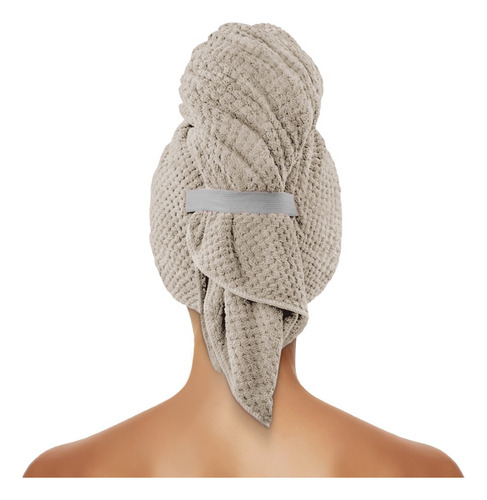 Touca Para Secar Cabelo Donna Laço Home Power Sec Elástico Cor Bege