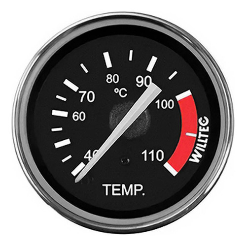 Termômetro Mecânico De Água 40° A 100° 60mm Cabo 3,0 Mt