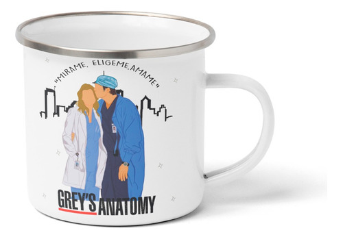 Tazon Enlozado Greys Anatomy Modelo 7 Metalico 12 Onzas