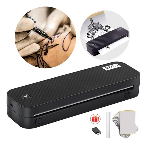 Impresora Térmica Stencil Para Tatuaje Bluetooth+10pzs Papel