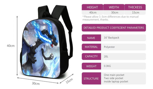 Mochila Escolar Primaria Para Estudiantes Para Niños 3 Pcs