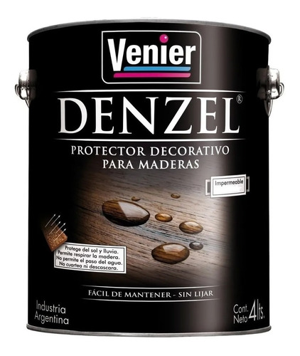 Denzel Lasur Venier Protector Para Maderas Satinado 4lt