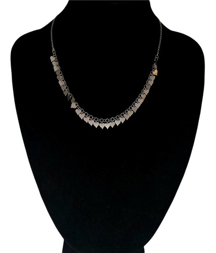 Collar Mujer Corazones - Plata Italiana 925