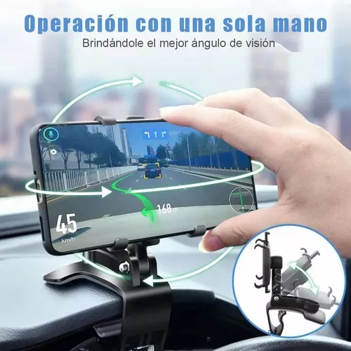 360 Base Para Poner Sujetar El Telefono En Carro Soporte Celular Movil GPS  Coche