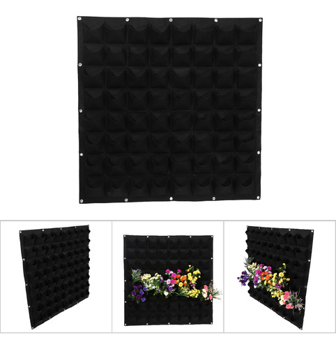 Bolsa De Cultivo Vertical De 64 Bolsillos Para Plantas De Fi