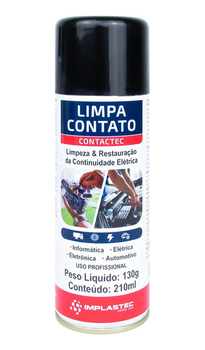Limpa Contatos Eletricos Contactec 130g/210ml Placas, Etc..
