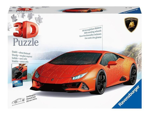 Rompecabezas 3d Auto Lamborghini Huracán Puzzle