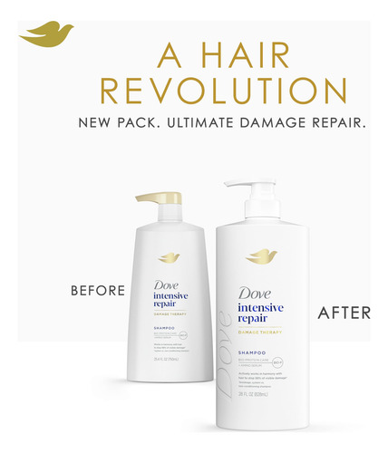 Champú Dove Intensive Repair Para Cabello Dañado 828ml