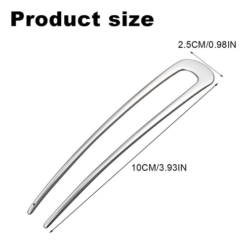 2 Piezas Horquillas Para Cabello Forma U Pinza Para Cabello