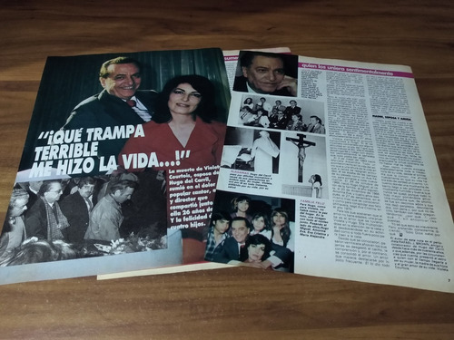 (ak252) Hugo Del Carril * Clippings Revista 3 Pgs * 1986